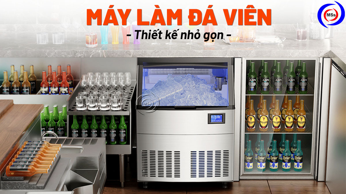 Máy làm đá viên thiết kế nhỏ gọn Máy làm đá viên thiết kế nhỏ gọn