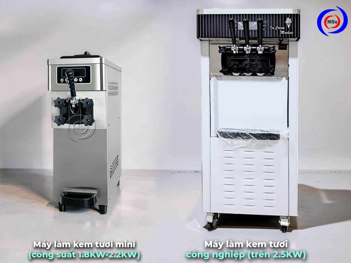 Máy làm kem mini và công nghiệp