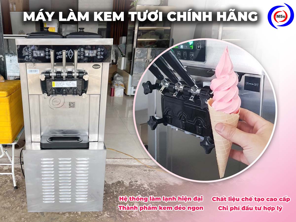 Máy làm kem tươi chính hãng