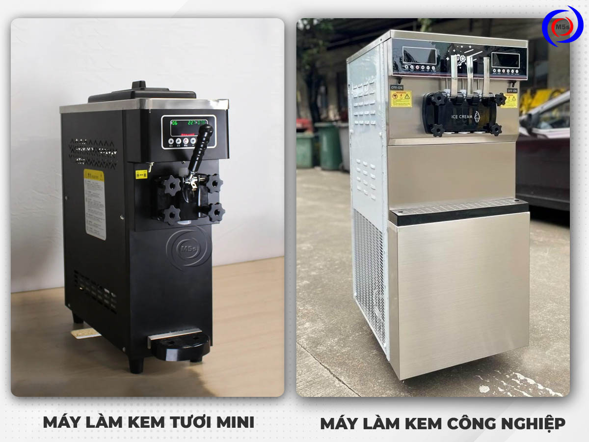Máy làm kem tươi mini và công nghiệp Máy làm kem tươi mini và công nghiệp