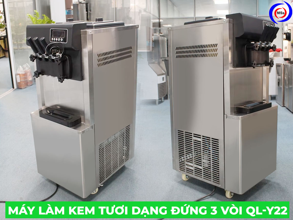 Máy làm kem tươi dạng đứng 3 vòi QL-Y22