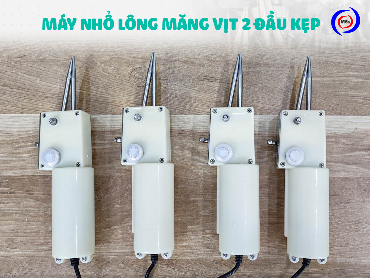 Máy nhổ lông măng vịt cầm tay 2 đầu kẹp