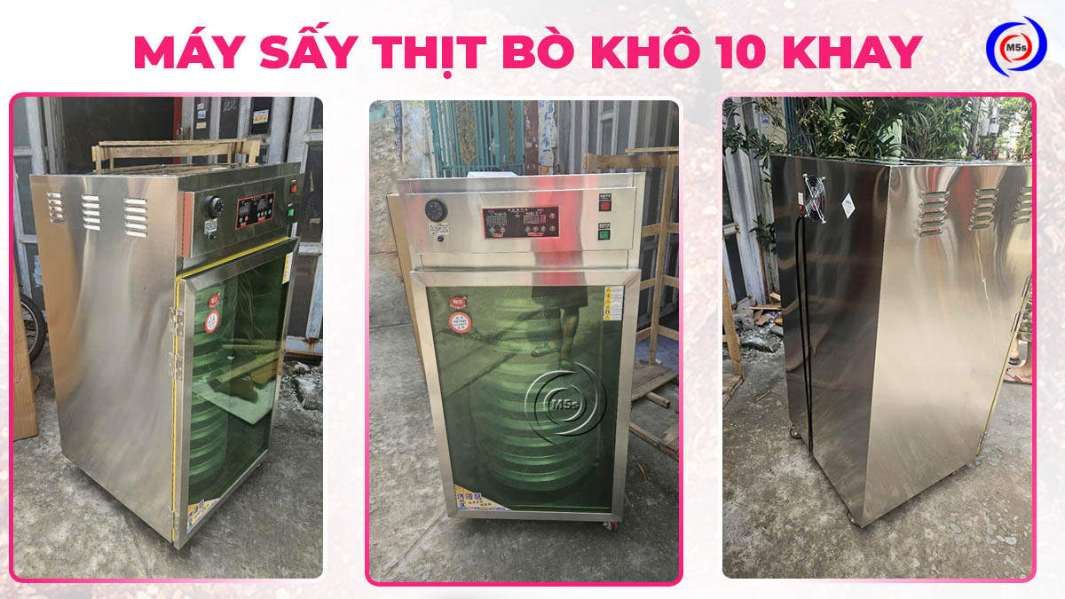 Tủ sấy khô bò 10 khay