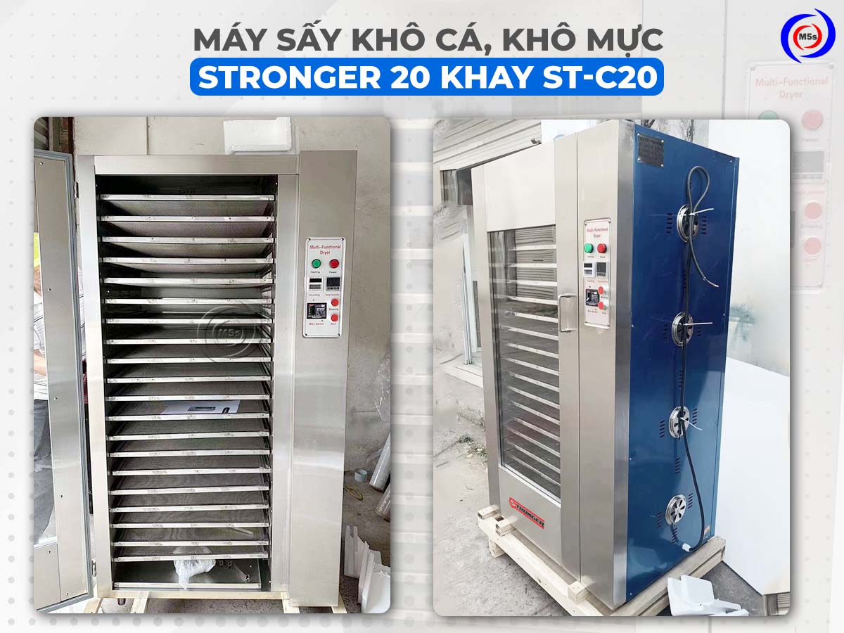Máy sấy khô cá, khô mực Stronger 20 khay ST-C20