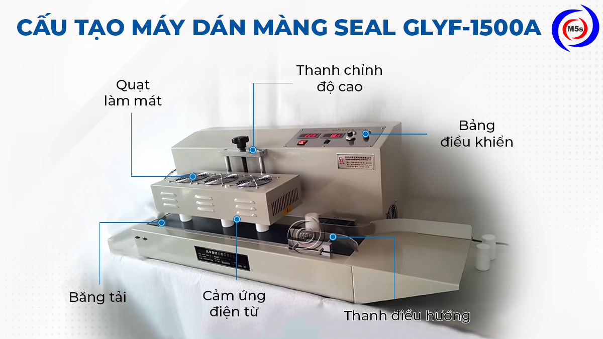 Cấu tạo máy dán màng seal GLYF-1500A