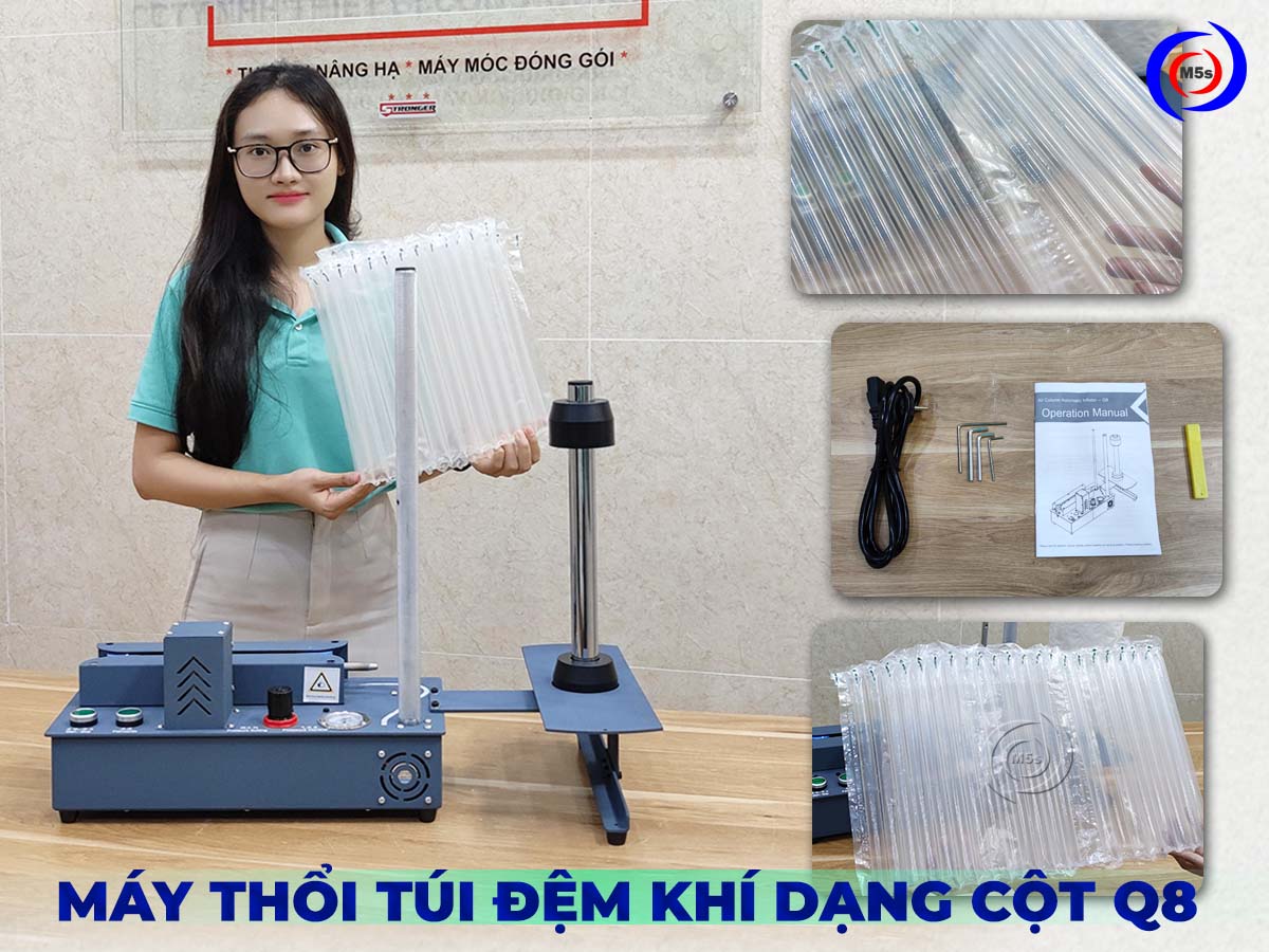 máy thổi túi khí dạng cột Q8 tại Thiết bị M5s