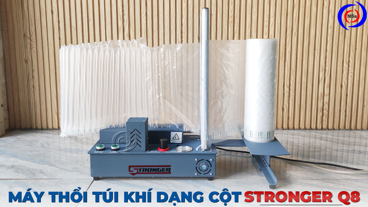 Máy thổi túi khí dạng cột Stronger Q8 Máy thổi túi khí dạng cột Stronger Q8