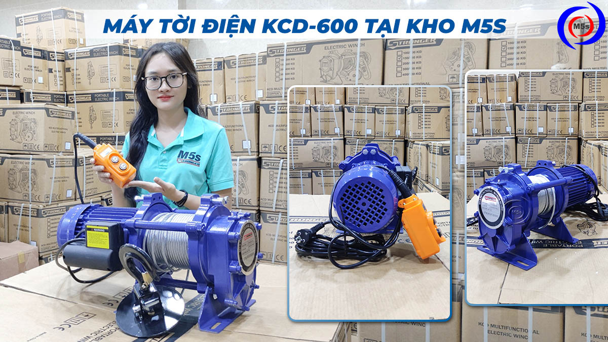 Máy tời điện nhanh 300-600kg KCD600