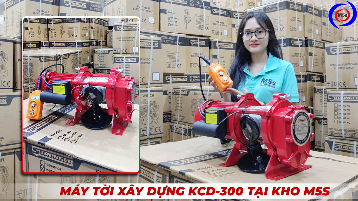 máy tời xây dựng KCD300 Stronger tại kho Thiết bị M5s