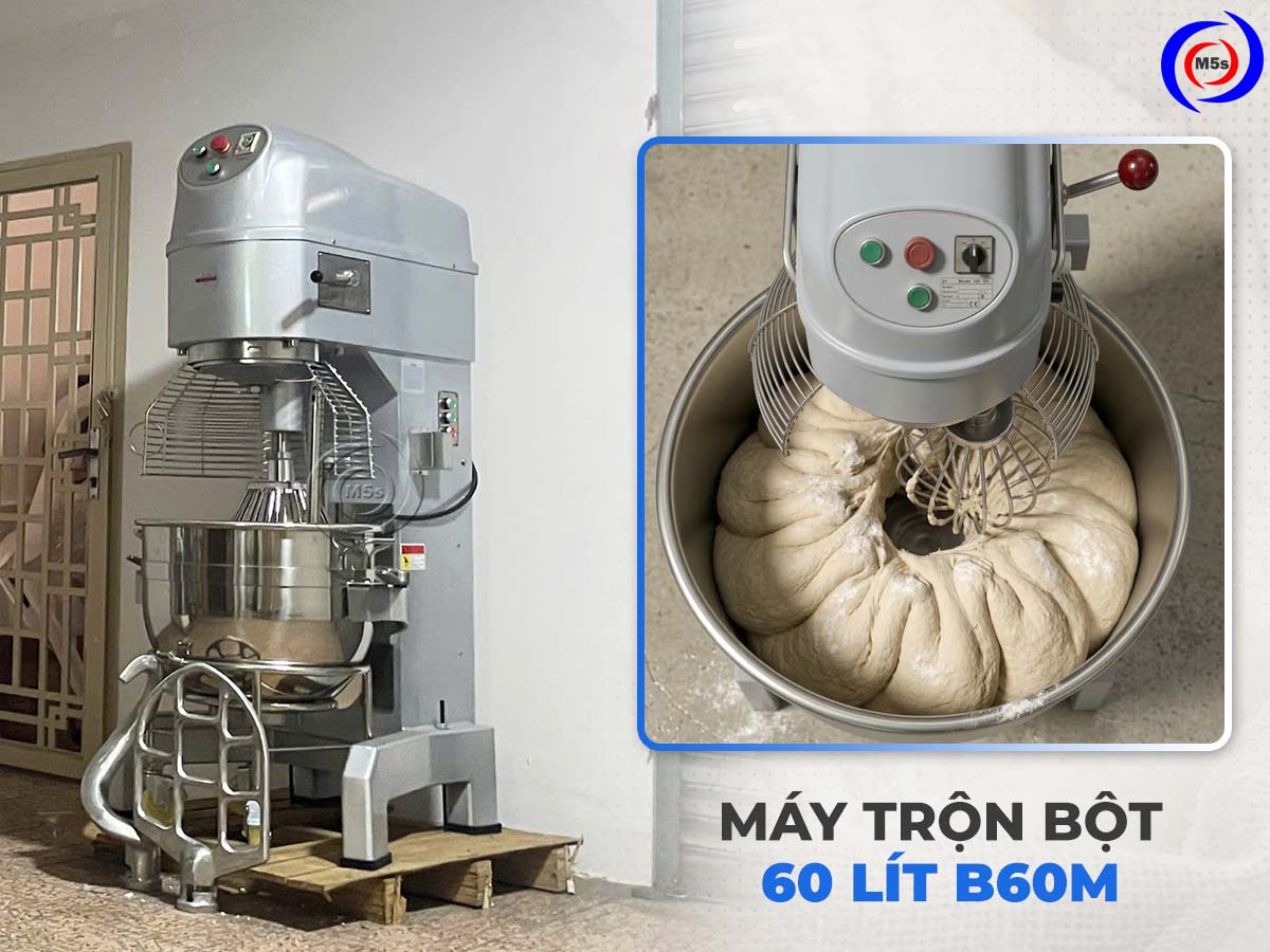 Thành phẩm máy trộn bột công nghiệp 60 lít B60M