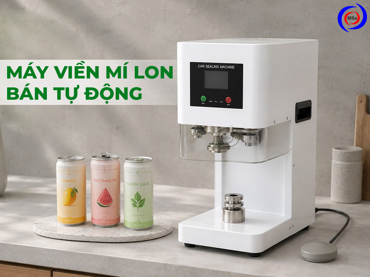 Máy viền mí lon bán tự động