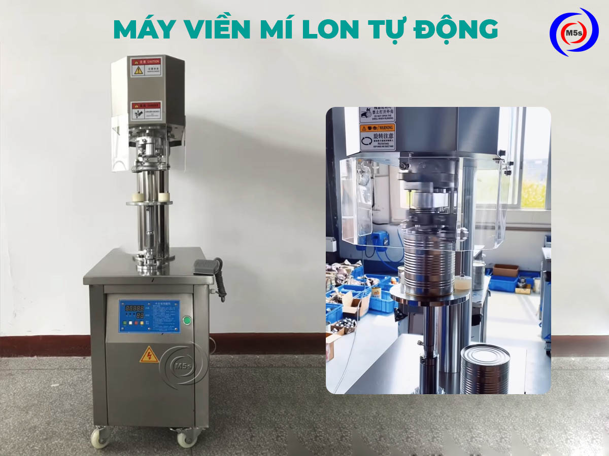 Máy viền mí lon tự động Máy viền mí lon tự động