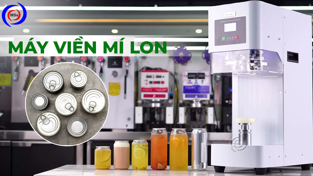 Máy viền mí lon và thành phẩm