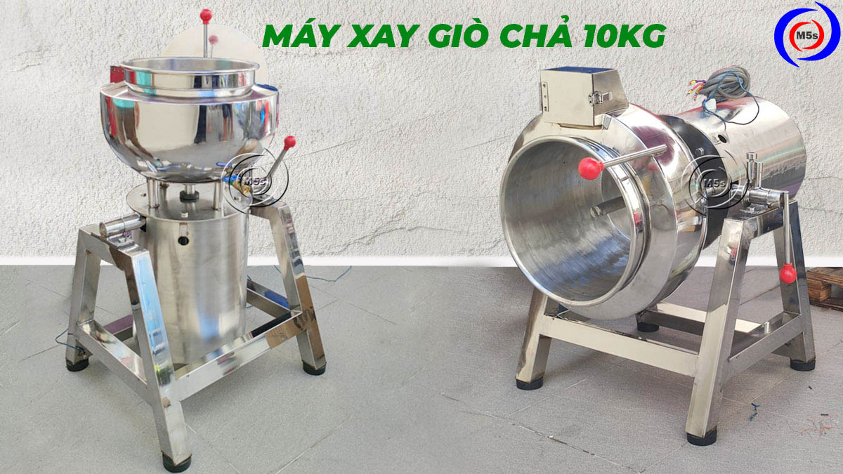 Máy xay giò chả 10kg cho xưởng sản xuất