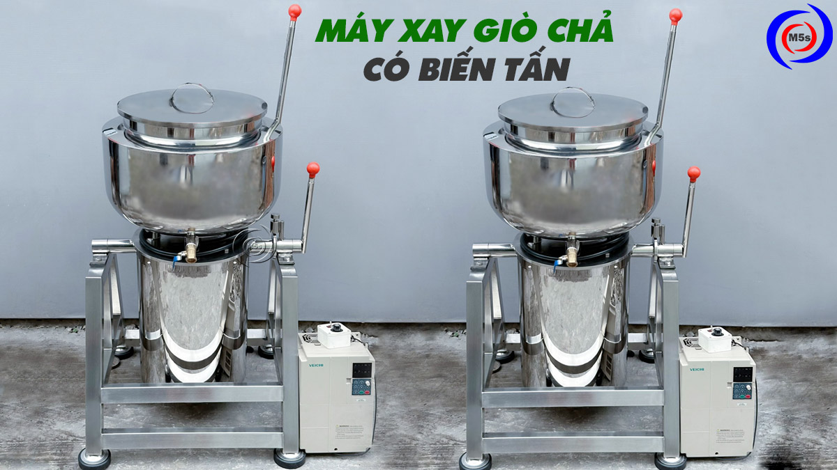 Máy xay giò chả có biến tần