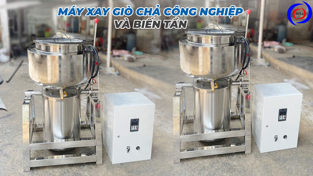 Máy xay giò chả và biến tần