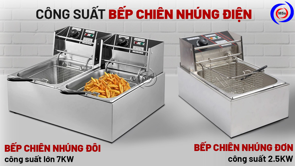 Công suất bếp chiên nhúng điện Công suất bếp chiên nhúng điện