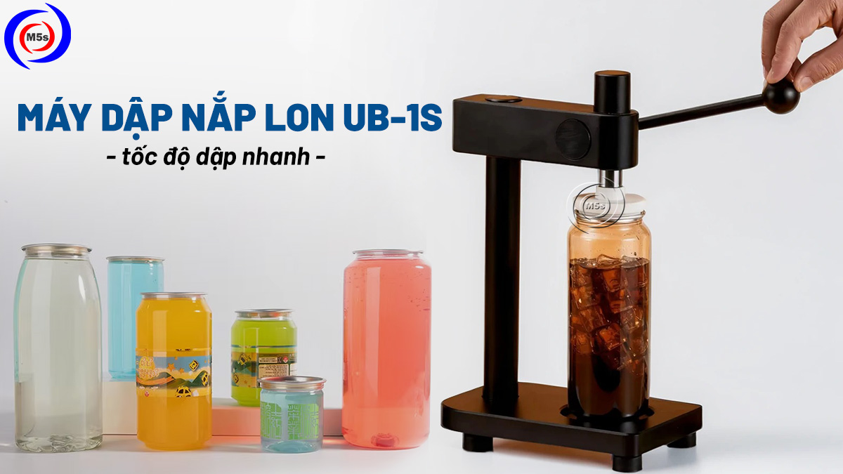 Máy dập nắp lon Unibar UB-1S tốc độ nhanh Máy dập nắp lon Unibar UB-1S tốc độ nhanh