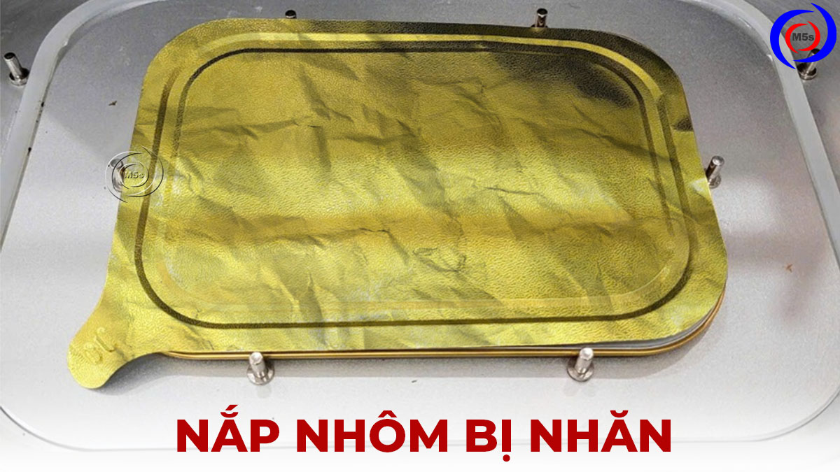 nắp nhôm bị nhăn nheo