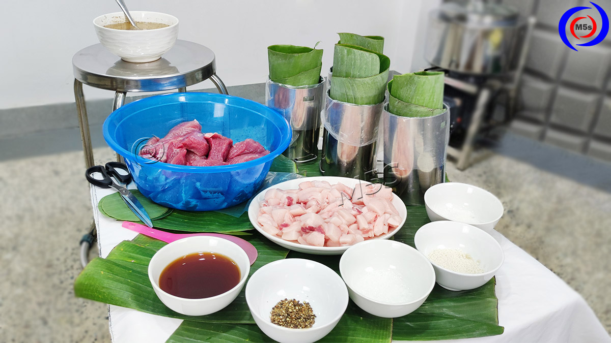 Nguyên liệu làm chả bò