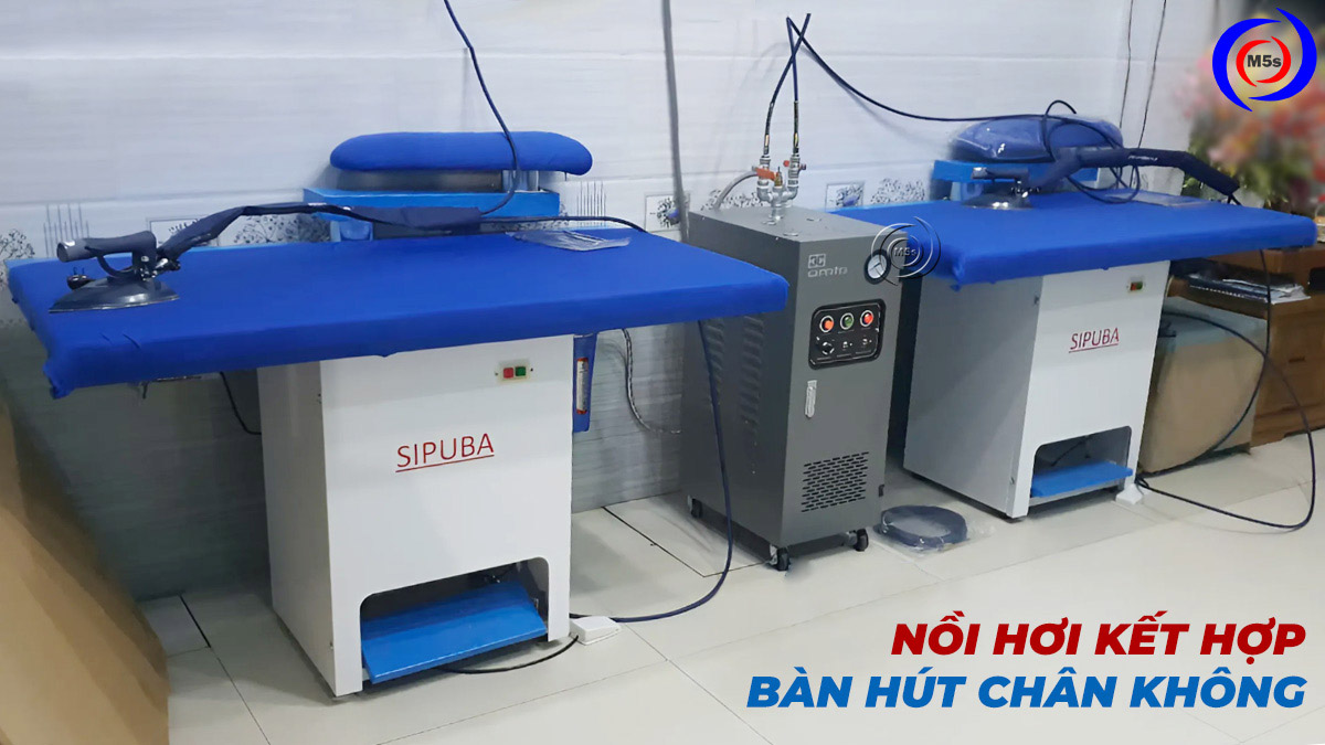 Nồi hơi AMTRI 9KW kết hợp với bàn hút chân không