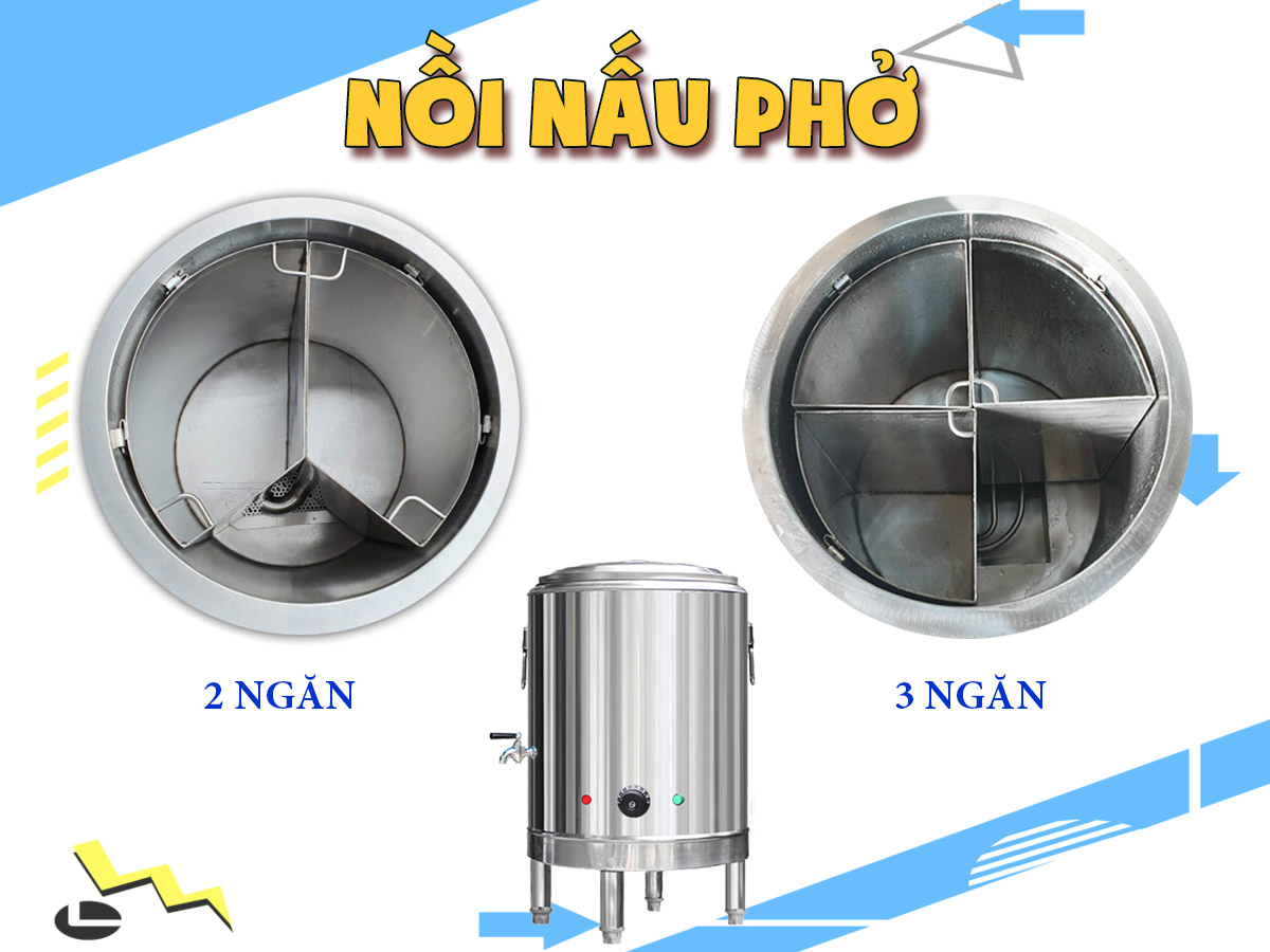 Nồi nấu phở bằng điện 2 ngăn, 3 ngăn Nồi nấu phở bằng điện 2 ngăn, 3 ngăn