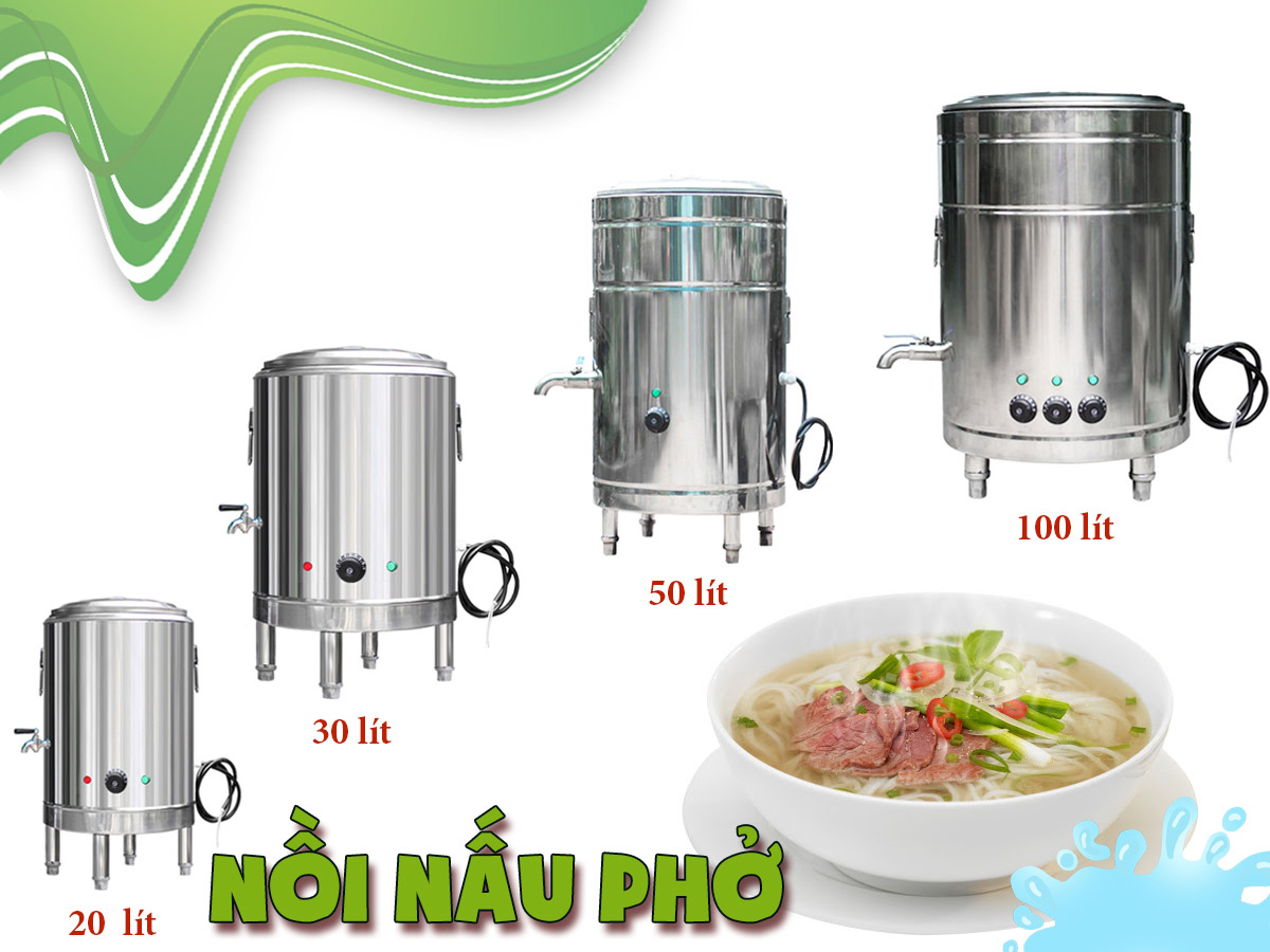 Nồi nấu phở 20 lít, 30 lít, 50 lít, 100 lít Nồi nấu phở 20 lít, 30 lít, 50 lít, 100 lít