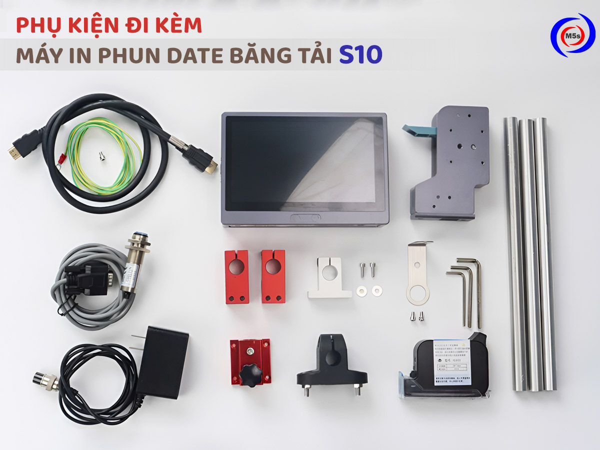 Bộ phụ kiện đi kèm máy in date tự động S10