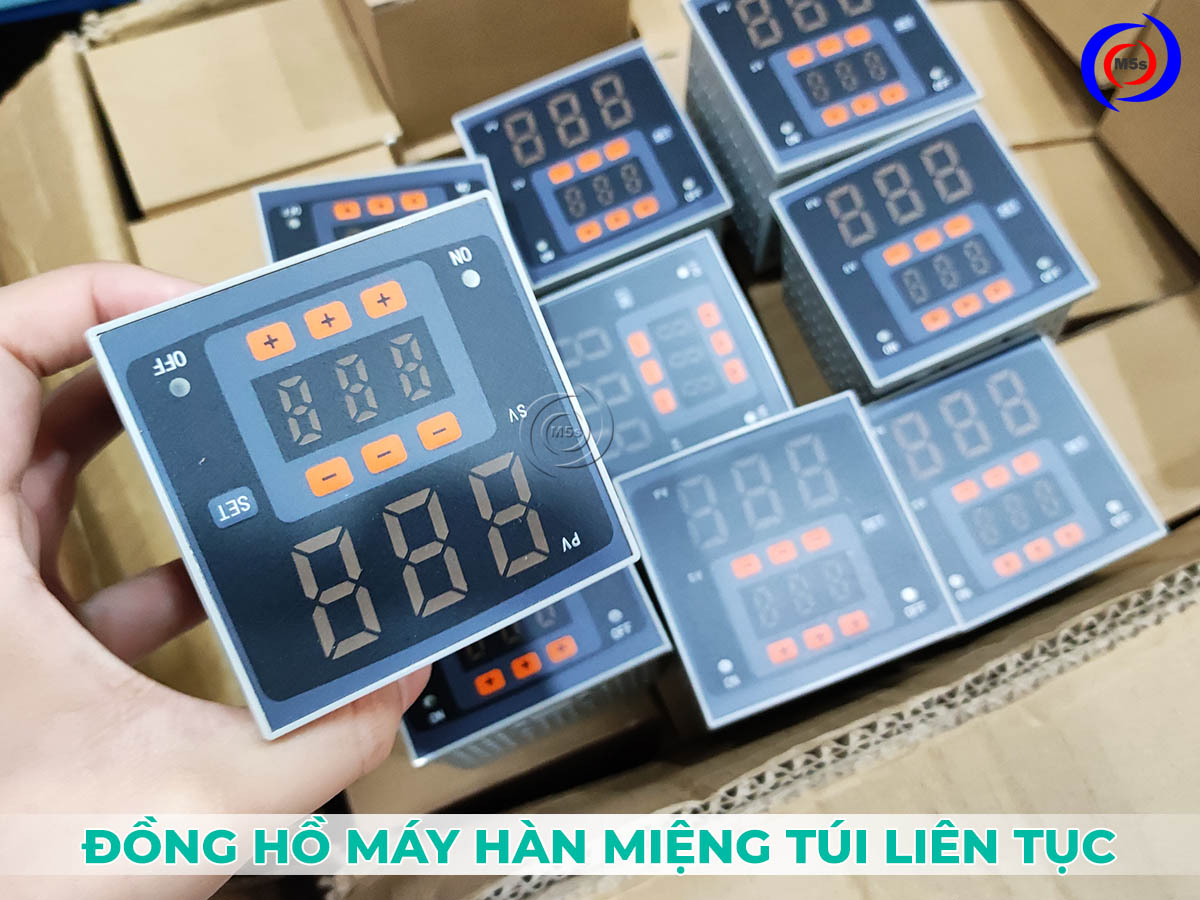 Đông hồ gia nhiệt của máy hàn túi liên tục