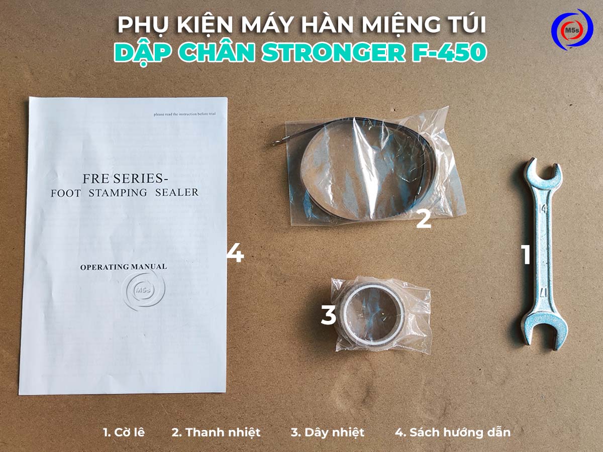 Phụ kiện của máy hàn túi dập chân Stronger F450