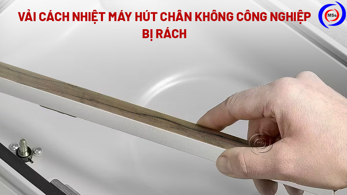 thanh hàn nhiệt máy hút chân không công nghiệp bị rách