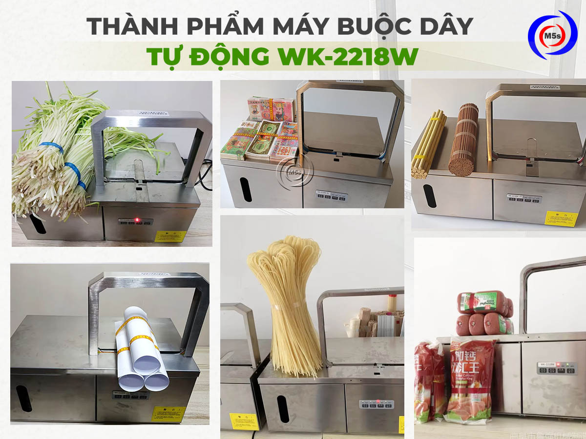 Thành phẩm máy buộc dây tự động WK-2218W Thành phẩm máy buộc dây tự động WK-2218W