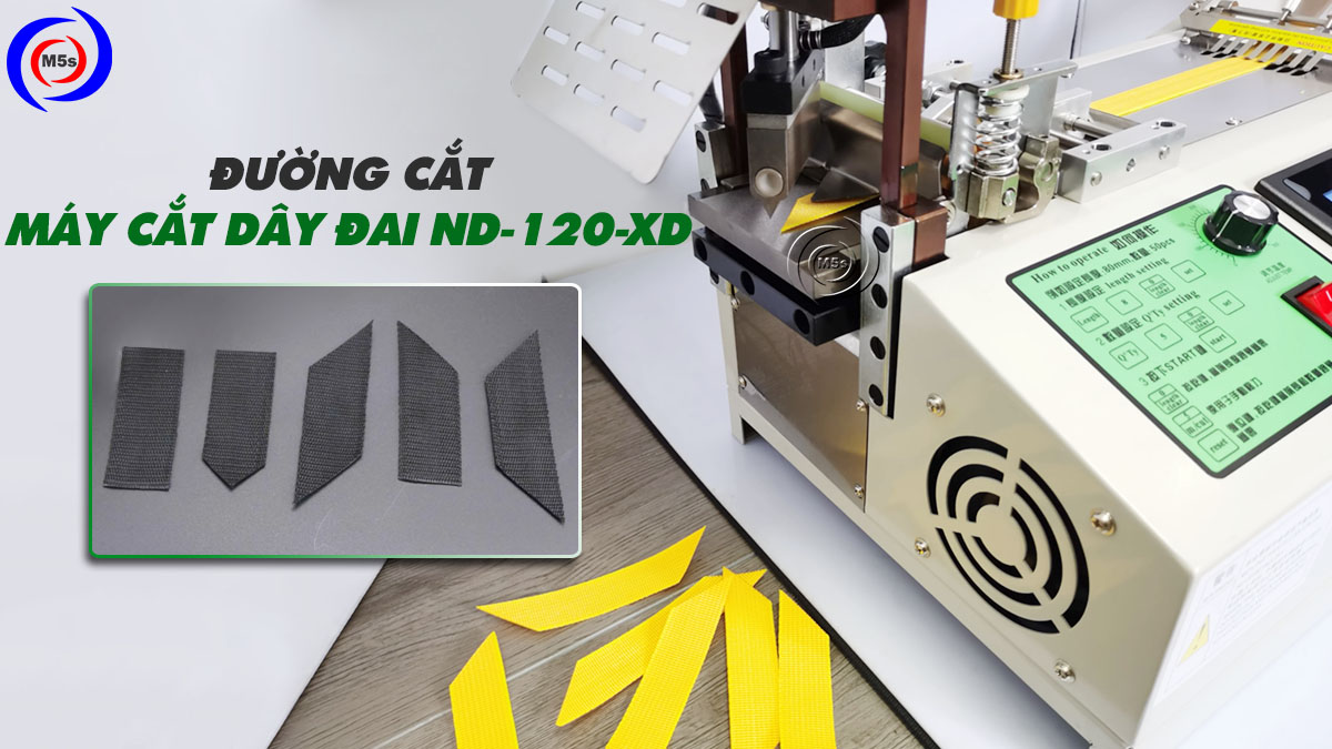 thành phẩm của máy cắt dây đai ND-120-XD
