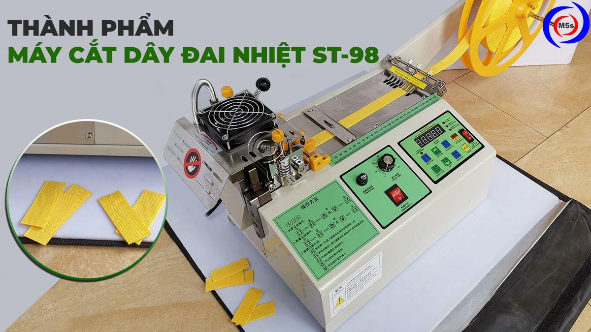 Thành phẩm máy cắt dây đai nhiệt st-98 Thành phẩm máy cắt dây đai nhiệt st-98