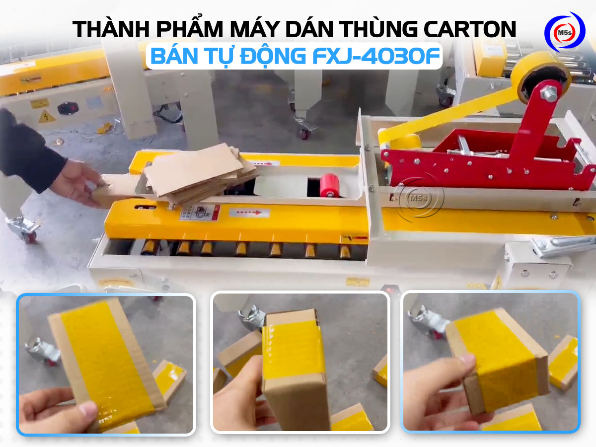 Máy dán thùng carton bán tự động FXJ-4030F