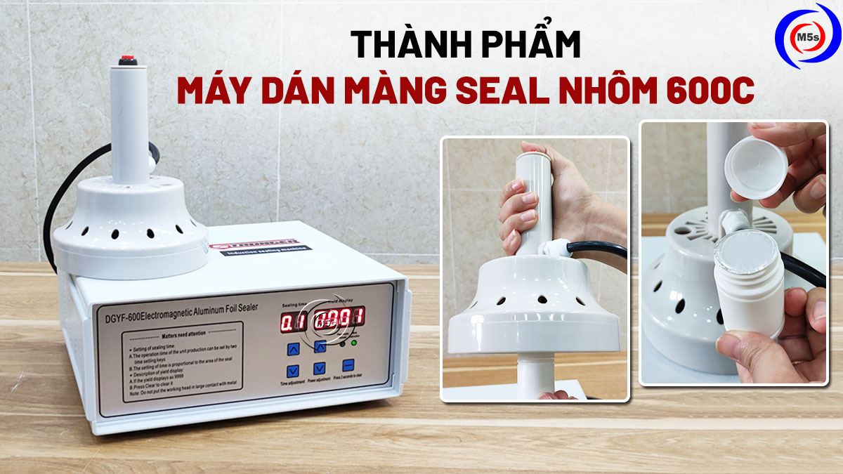 Thành phẩm máy dán màng seal nhôm 600C