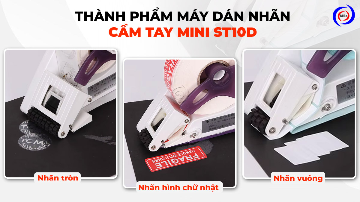 Thành phẩm máy dán nhãn decal cầm tay ST-10D