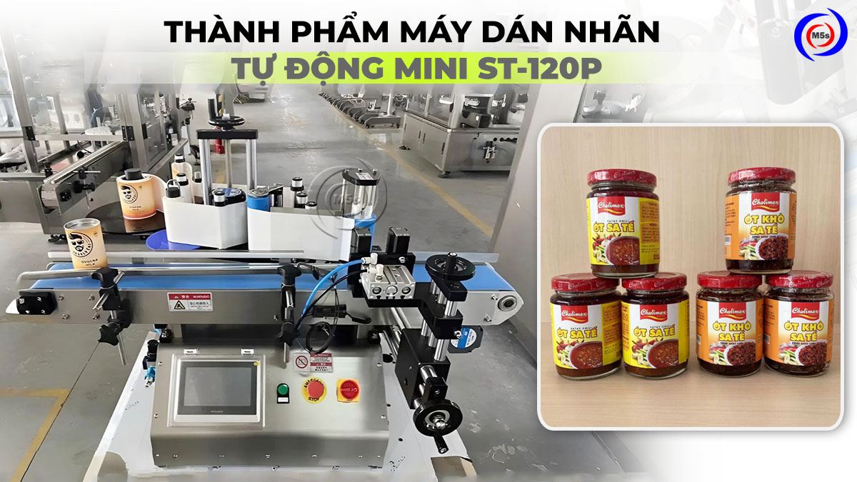 Máy dán nhãn chai tự động mini ST-120P