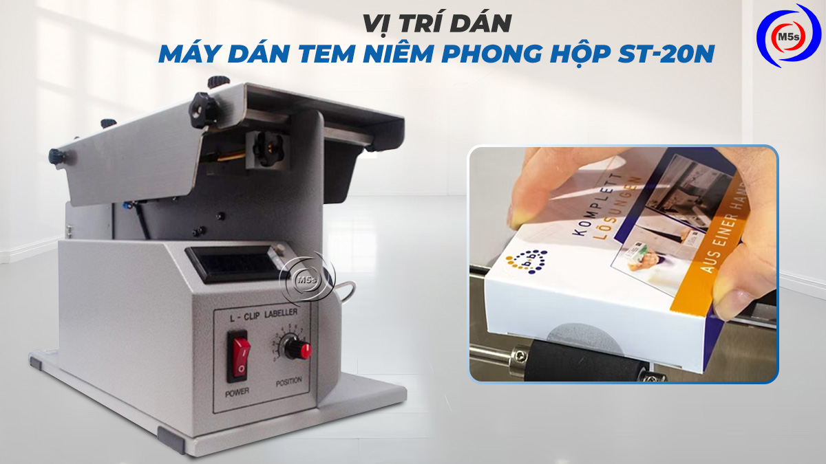 Máy dán tem nhãn niêm phong hộp ST-20N Máy dán tem nhãn niêm phong hộp ST-20N