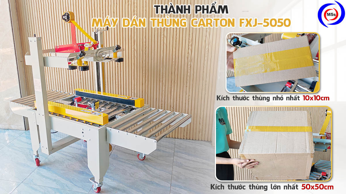 Thành phẩm máy dán thùng carton FXJ-5050