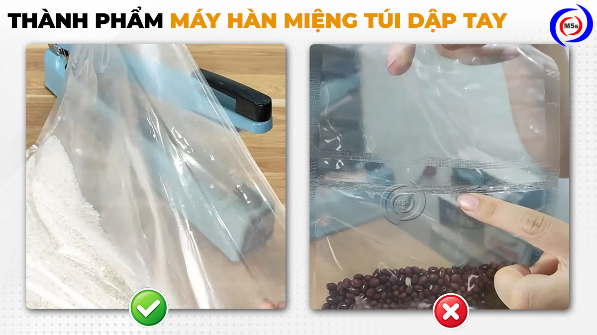thành phẩm của máy hàn miệng túi dập tay thành phẩm của máy hàn miệng túi dập tay