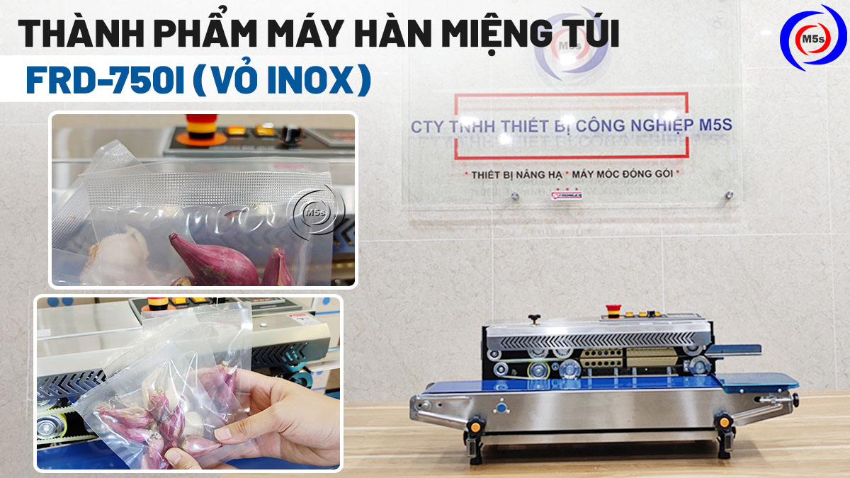 Thành phẩm của máy hàn miệng túi liên tục FRD-750I