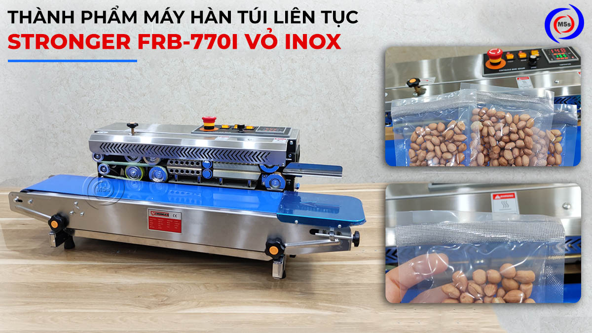 Thành phẩm của máy hàn miệng túi FRB-770I