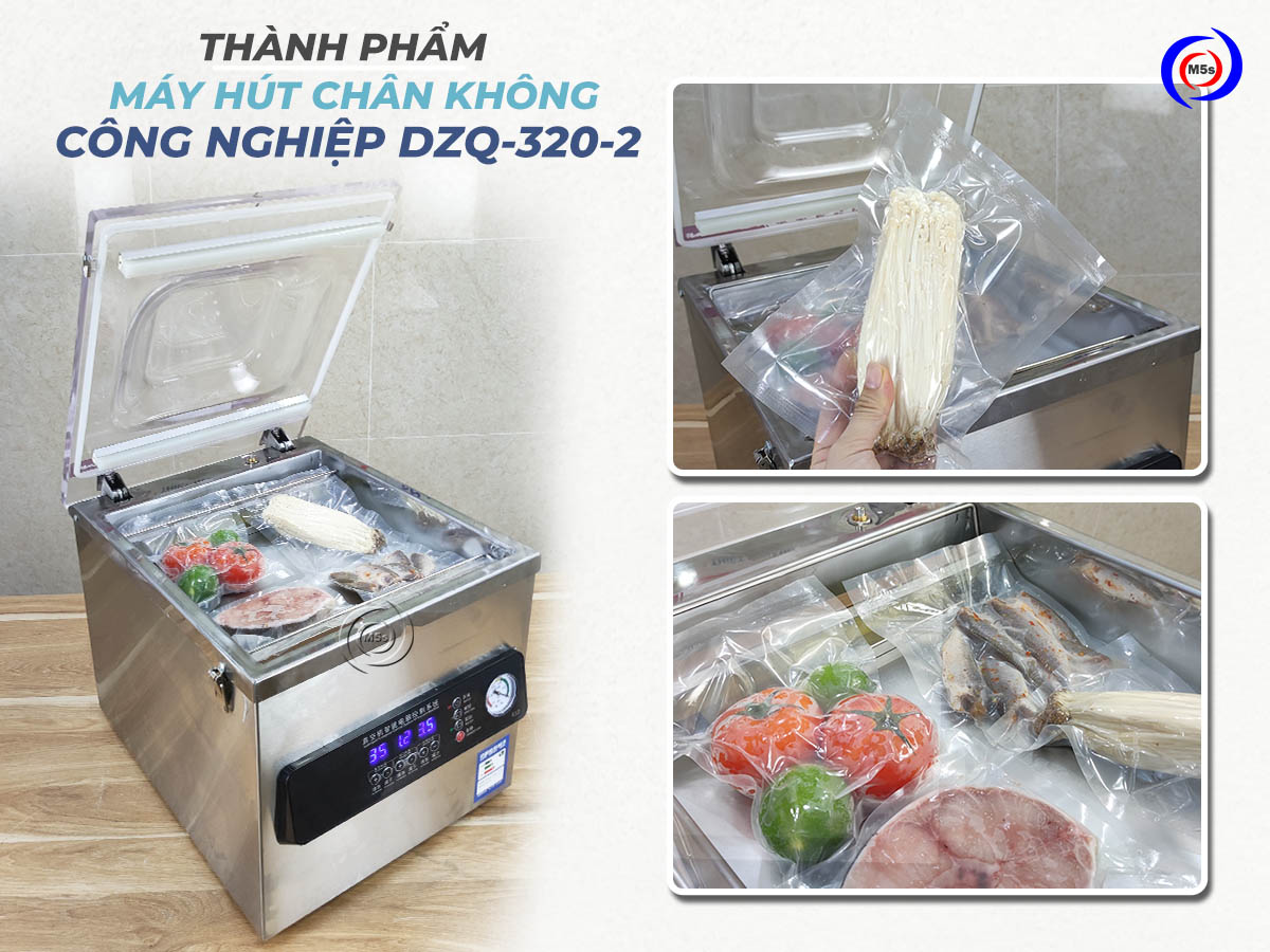 Máy hút chân không DZQ320-2 hút thực phẩm