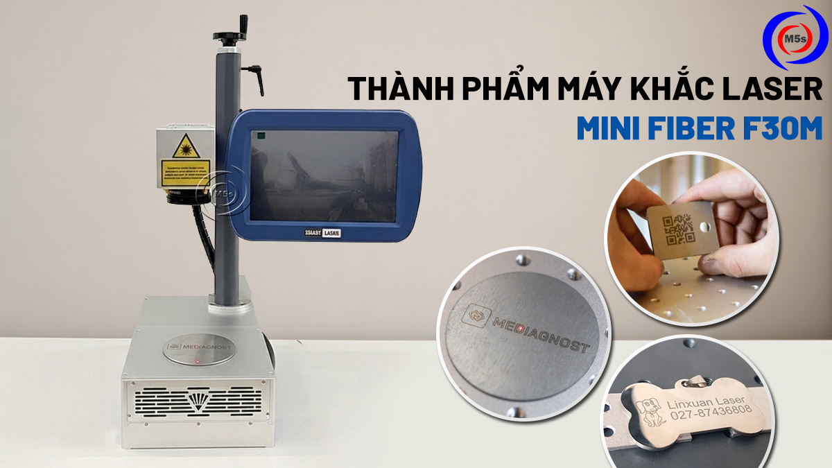 Thành phẩm máy khắc laser mini fiber F30M