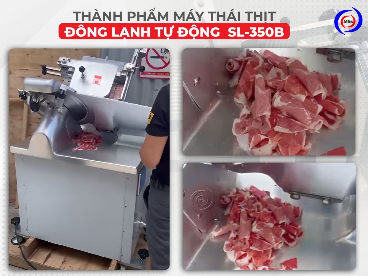 Thành phẩm của máy thái thịt tự động SL-350B
