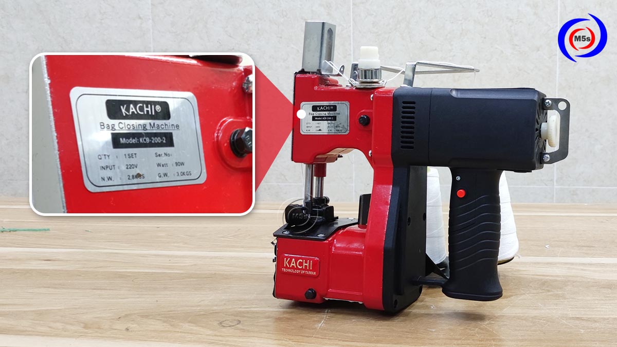 thông số kỹ thuật máy khâu bao cầm tay kachi