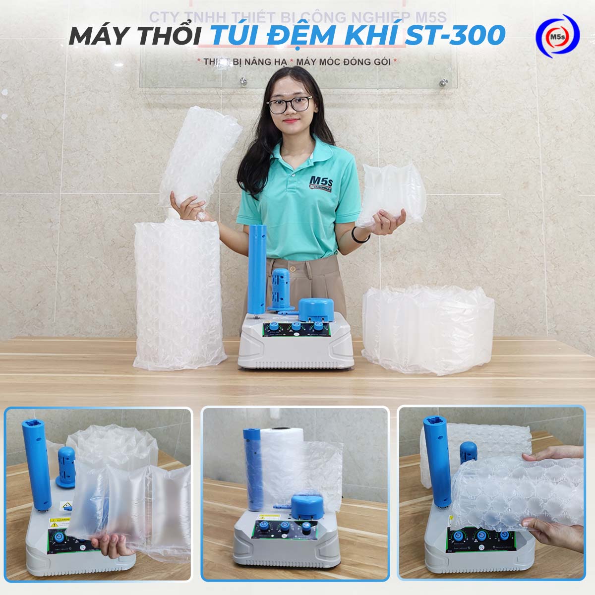 Máy thổi túi đệm khí chống sốc ST-300