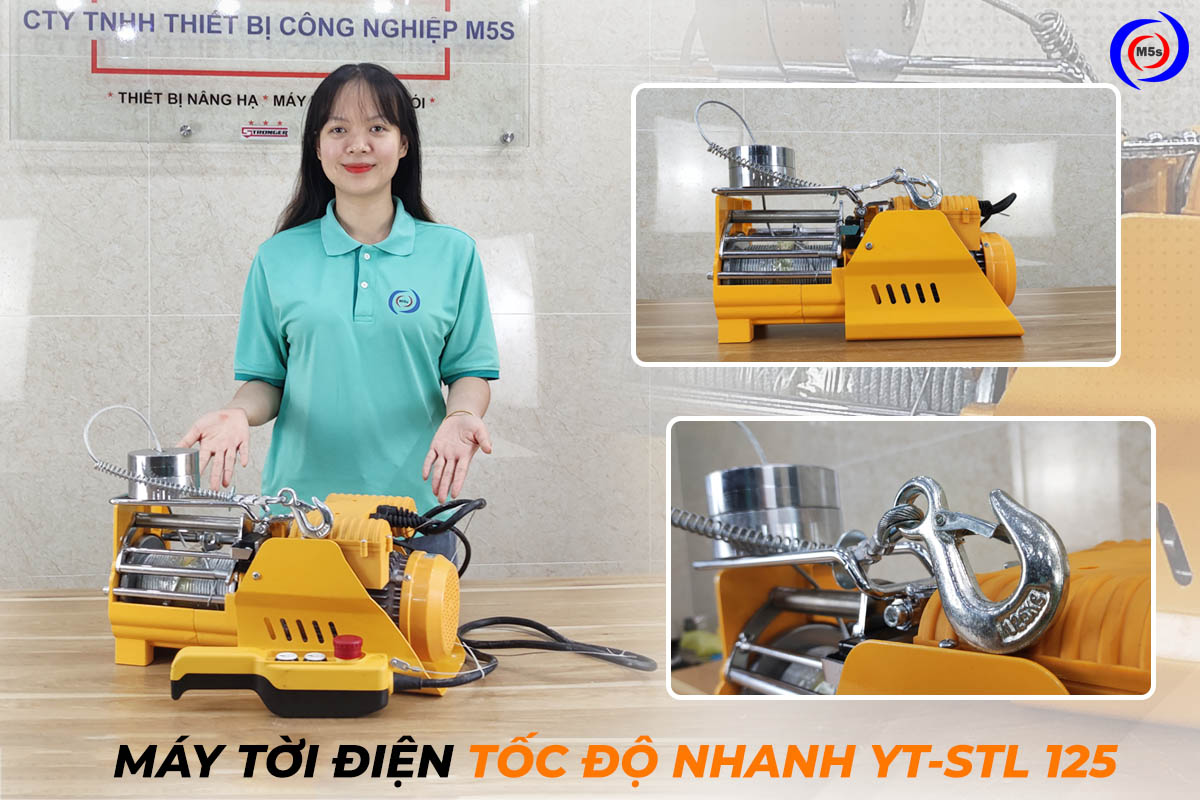 Máy tời điện nhanh 125kg 25mp Stronger