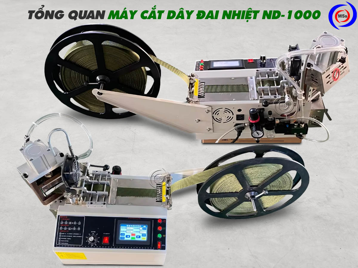 Máy cắt dây đai tự động đầu xoay ND-1000